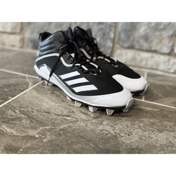 adidas Other - Adidas Icon 6 Bounce Black-White Men's Footwear Baseball Cleats FX2468 Size 13
